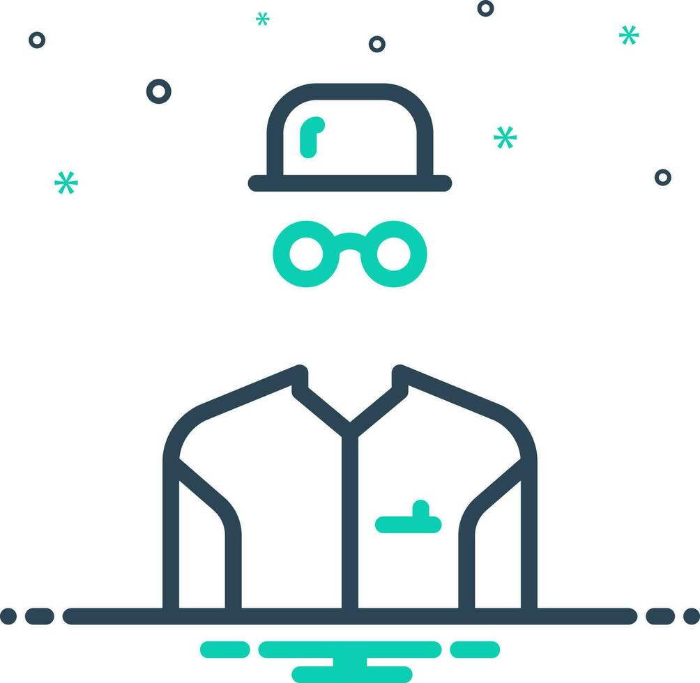 mix icon for invisible vector