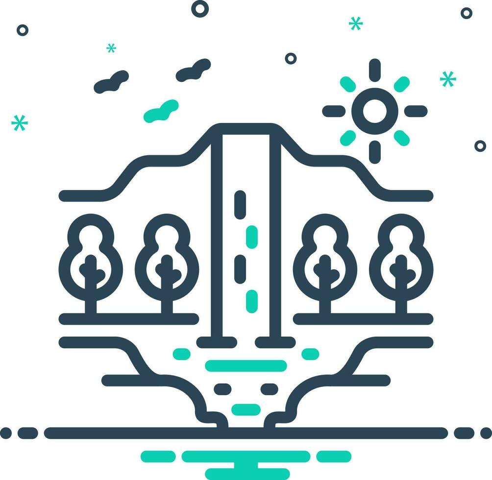 mix icon for dale vector
