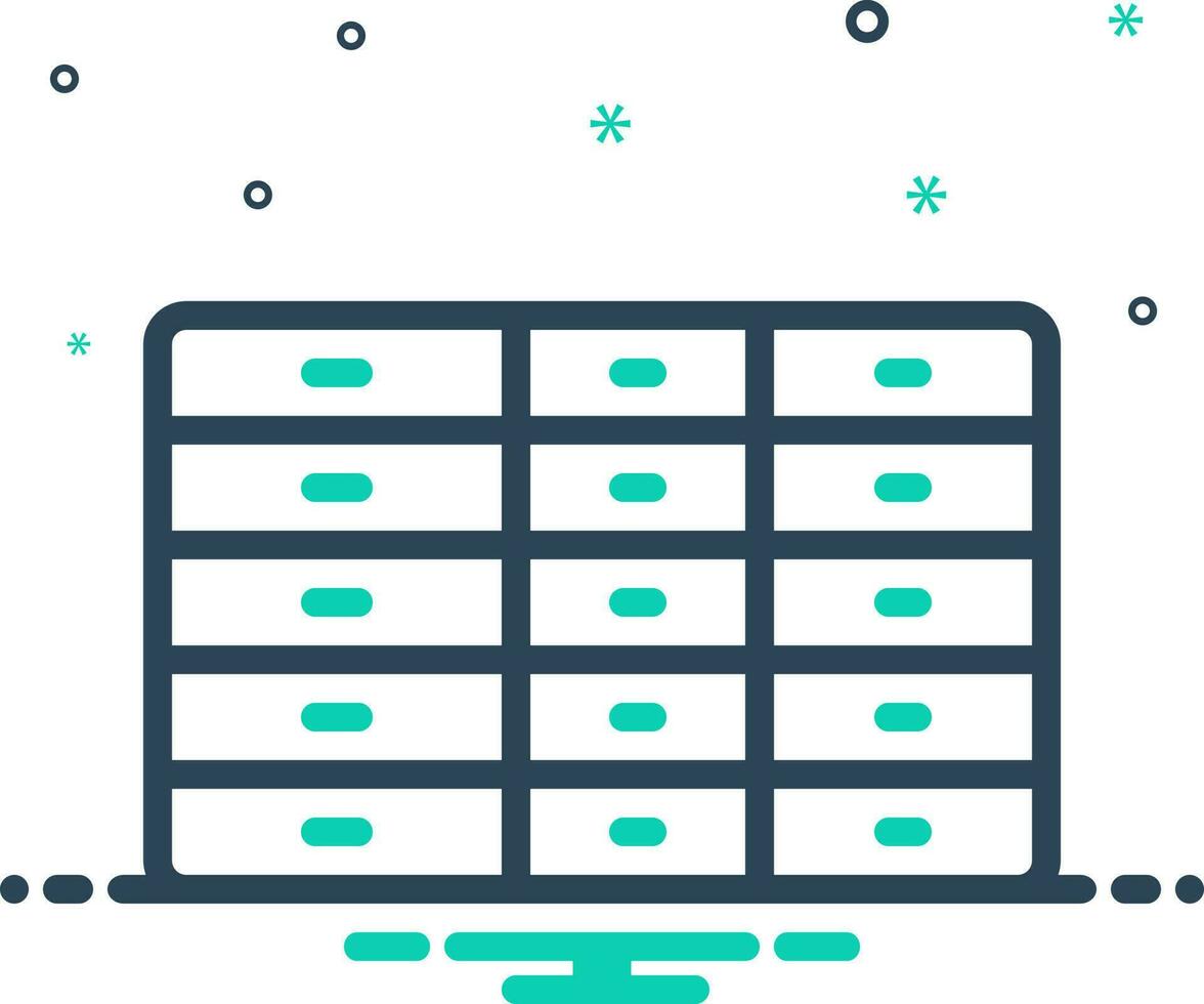 mix icon for units vector