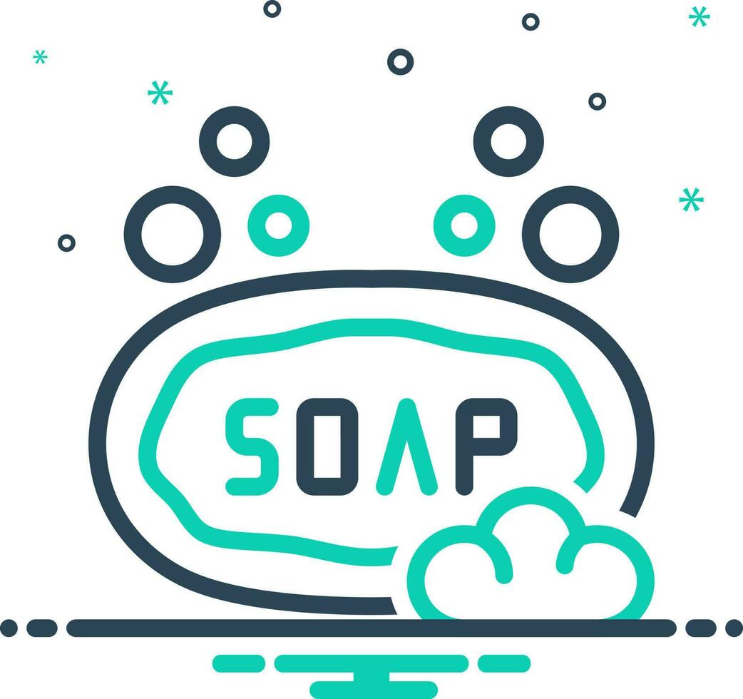 mix icon for soap vector