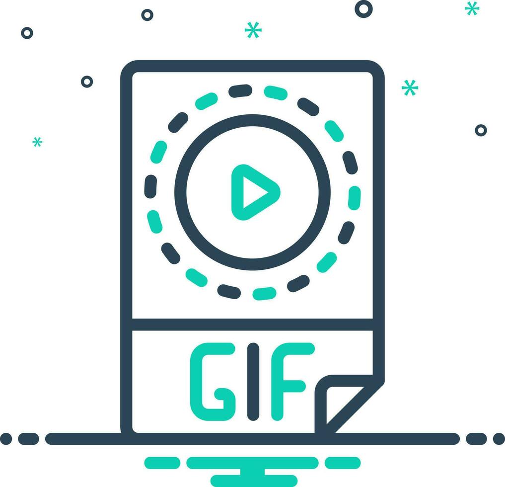 mix icon for file vector