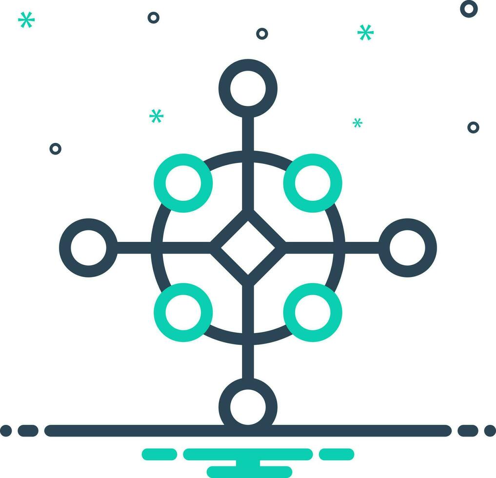 mix icon for channels vector