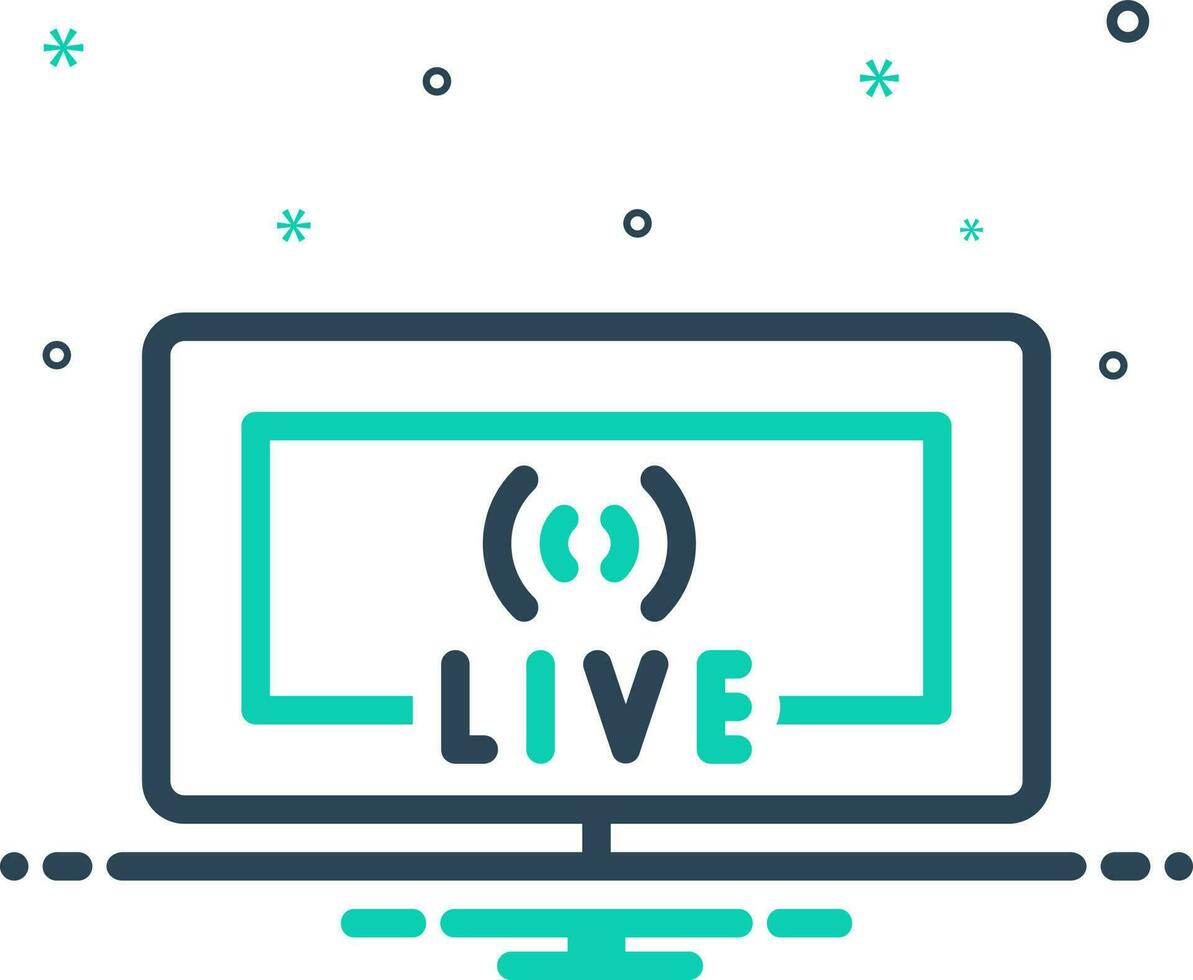 mix icon for streaming vector