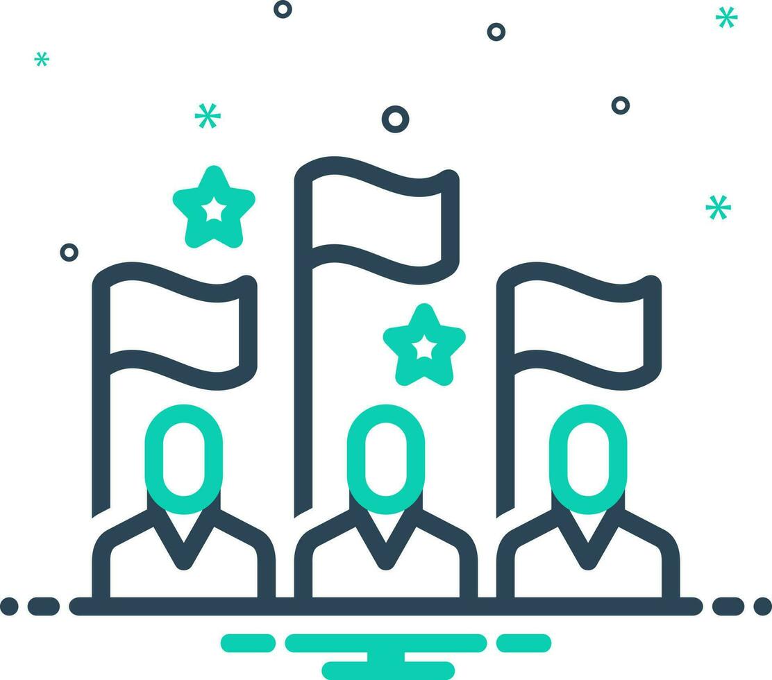 mix icon for common vector