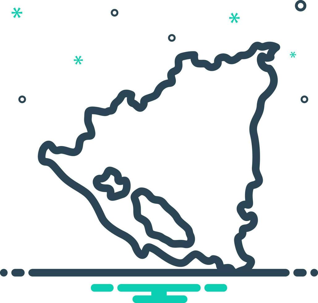 mix icon for nicaragua vector