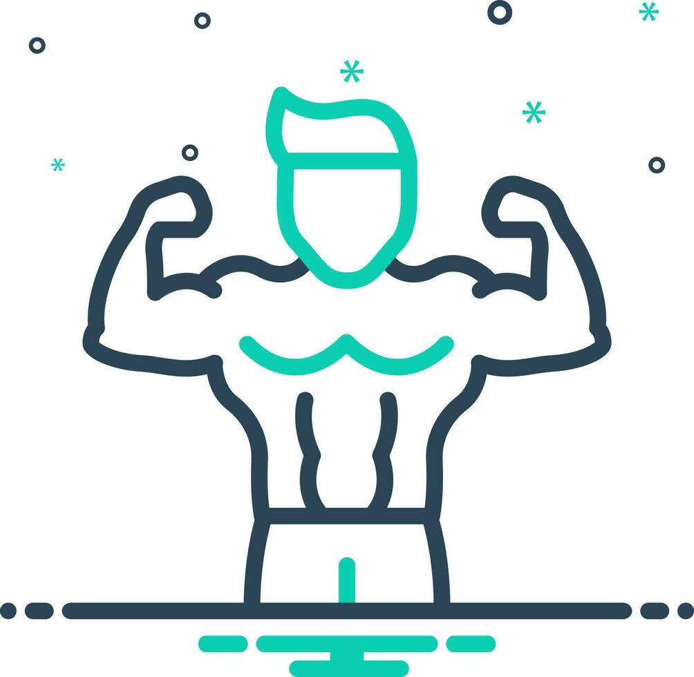 mix icon for body vector