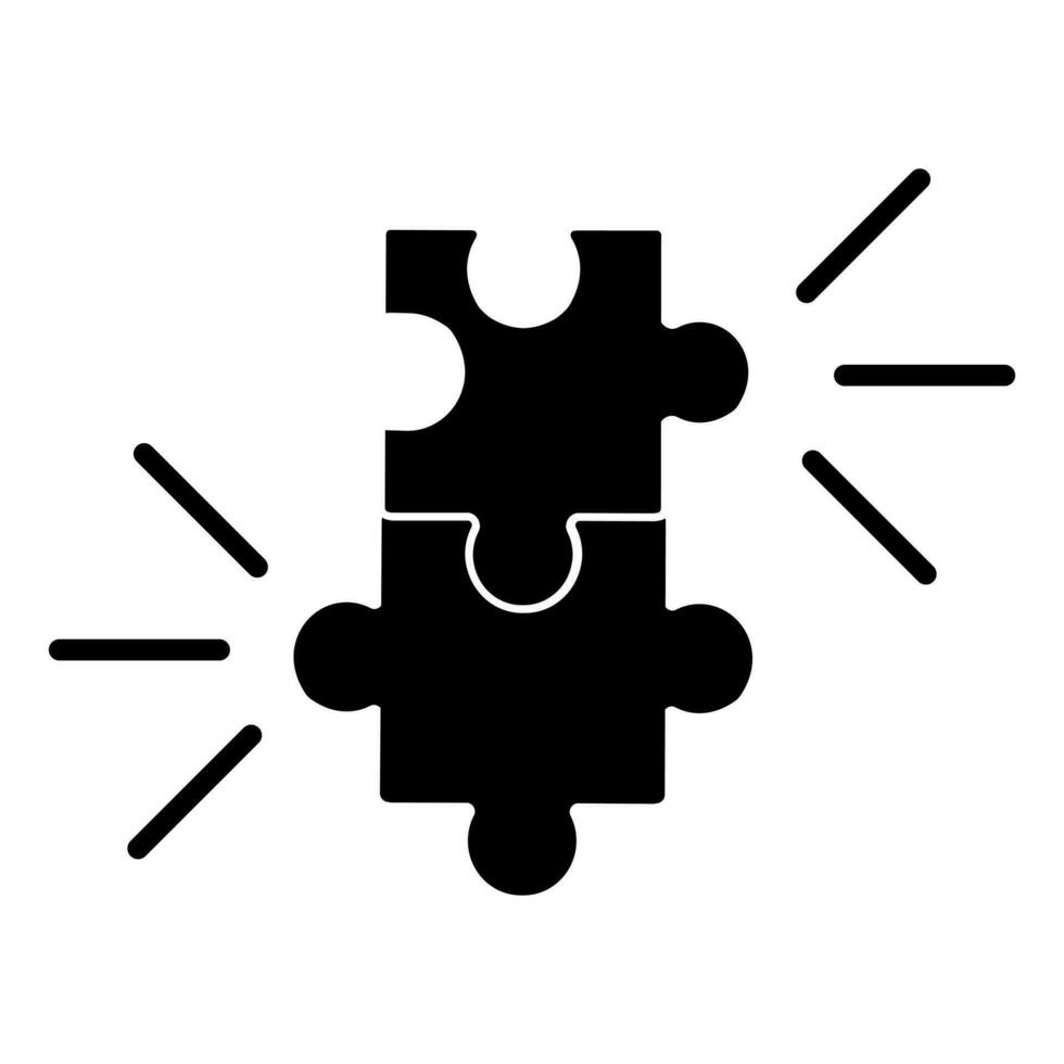 Compatibility vector icon, combination illustration sign. puzzle symbol.