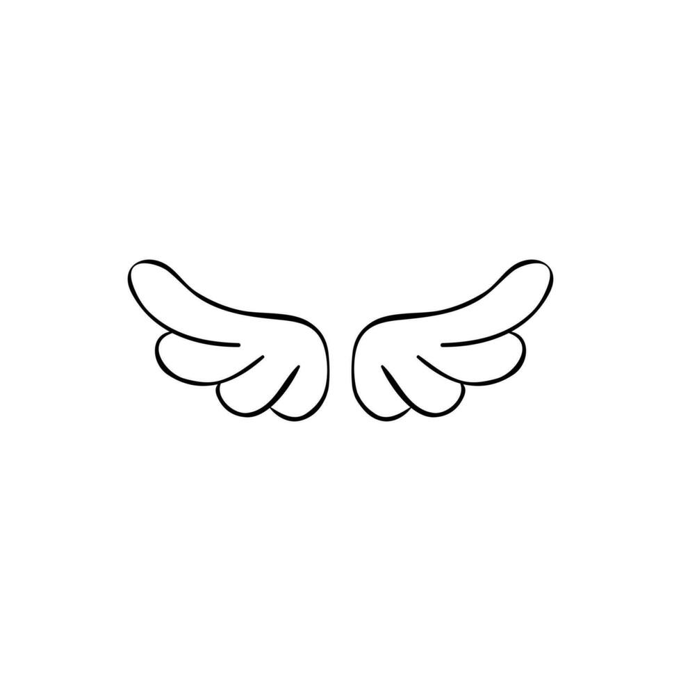 Angel wings icon vector. fly illustration sign collection. pilot symbol. wings logo. vector
