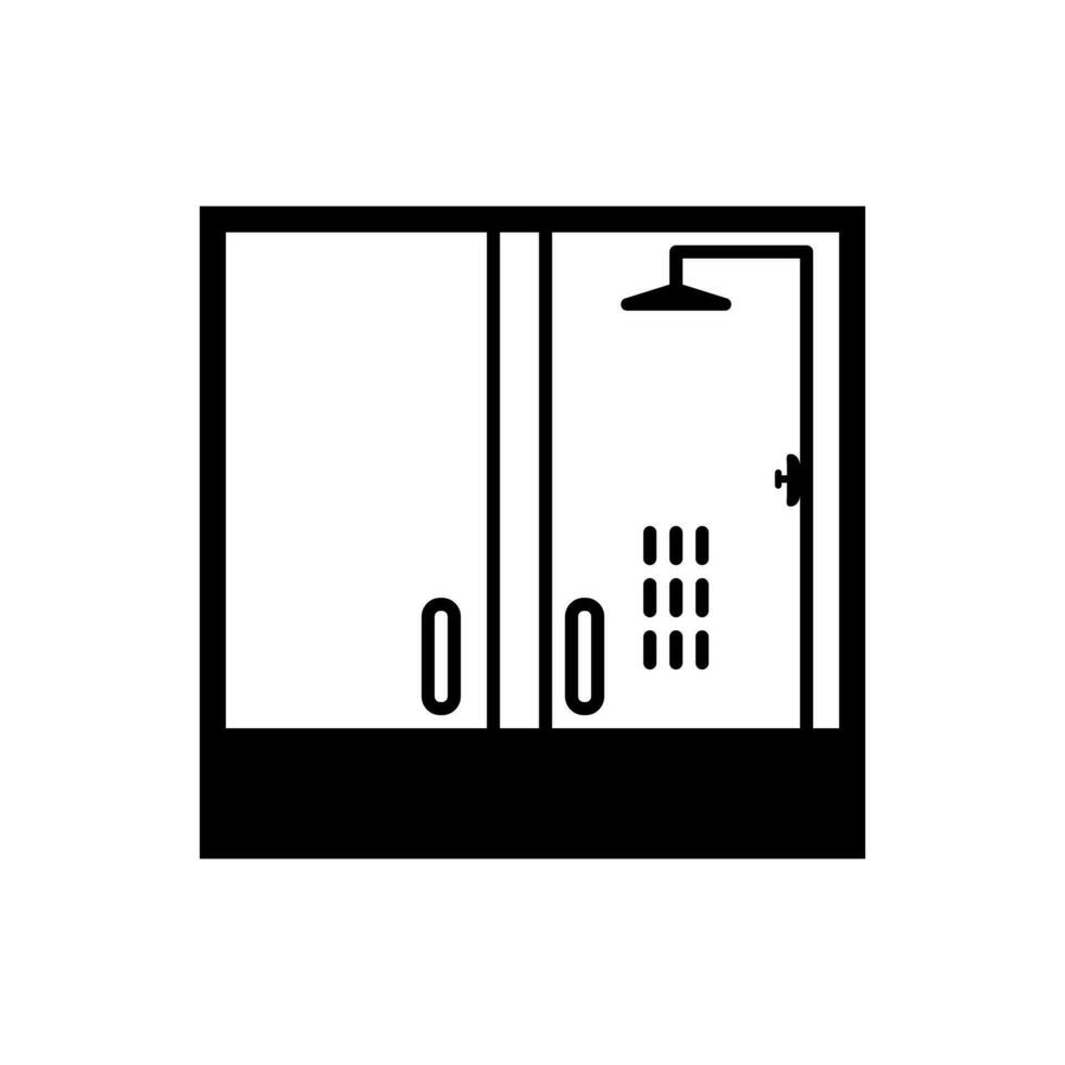 Shower icon vector. hygiene illustration sign. bath symbol. vector