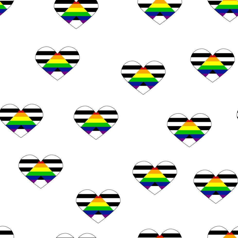 Derecho aliados orgullo bandera. lgbt comunidad bandera vector