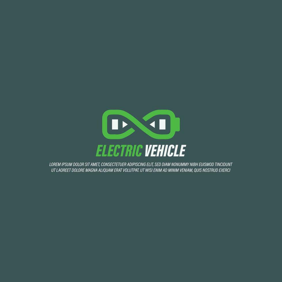 ev icono logo vector