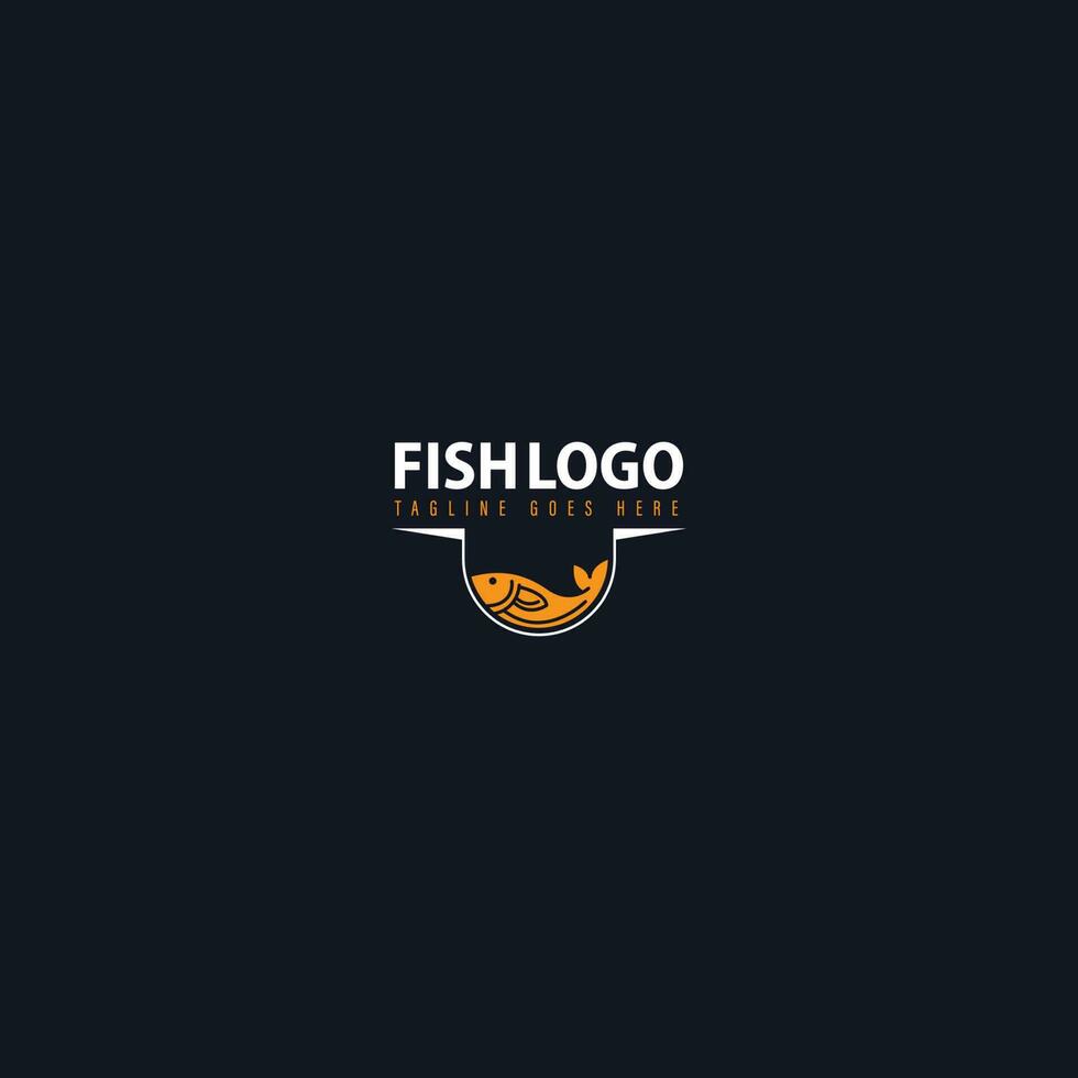 fish logo vector