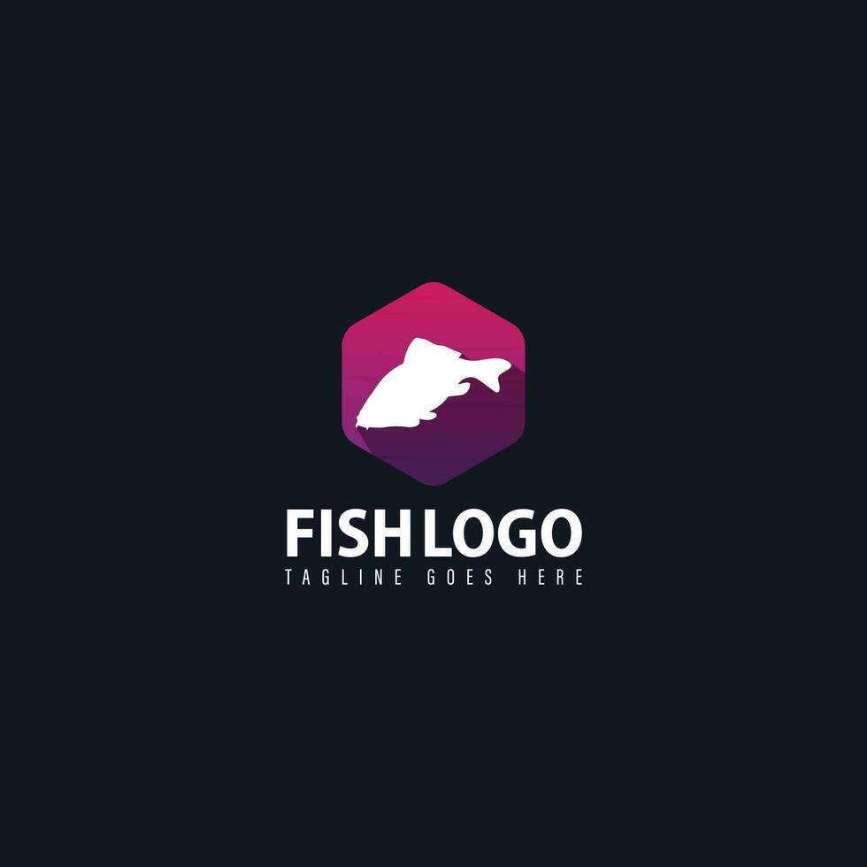 fish logo vector