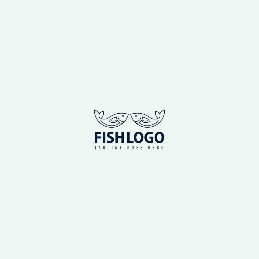 fish logo vector