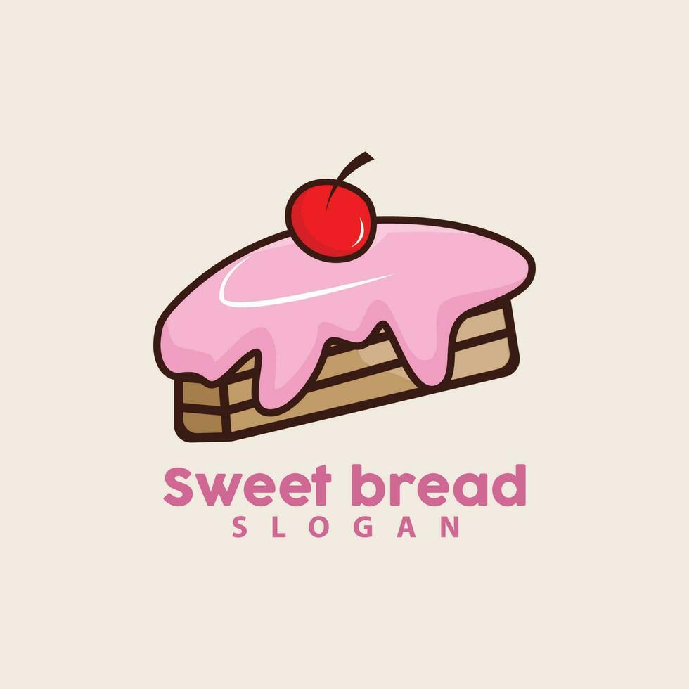 dulce un pan logo, tortita cumpleaños vector, sándwich, símbolo ilustración icono diseño vector