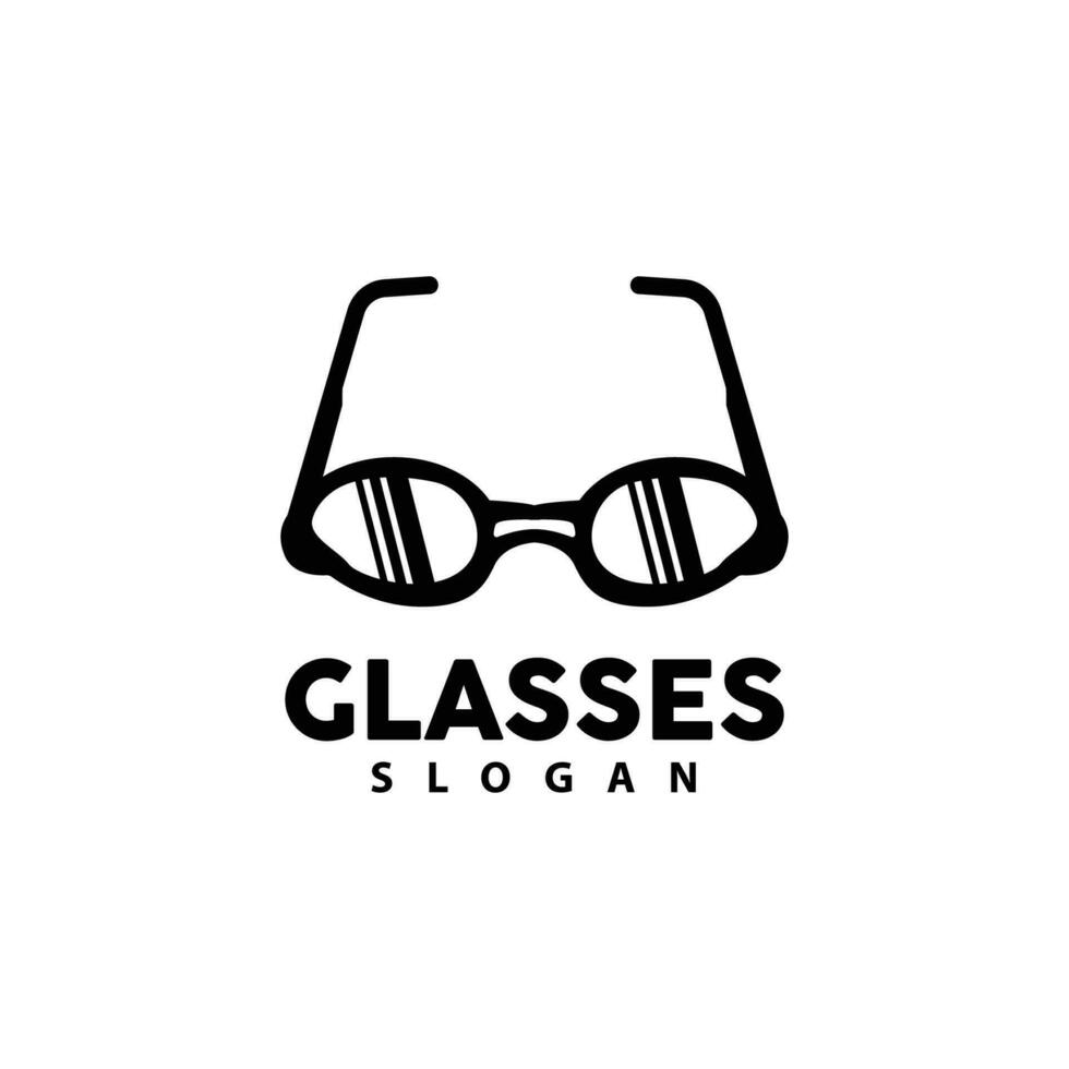 Glasses Logo, Optic Fashion Vector, Icon Illustration Template Simple Design vector