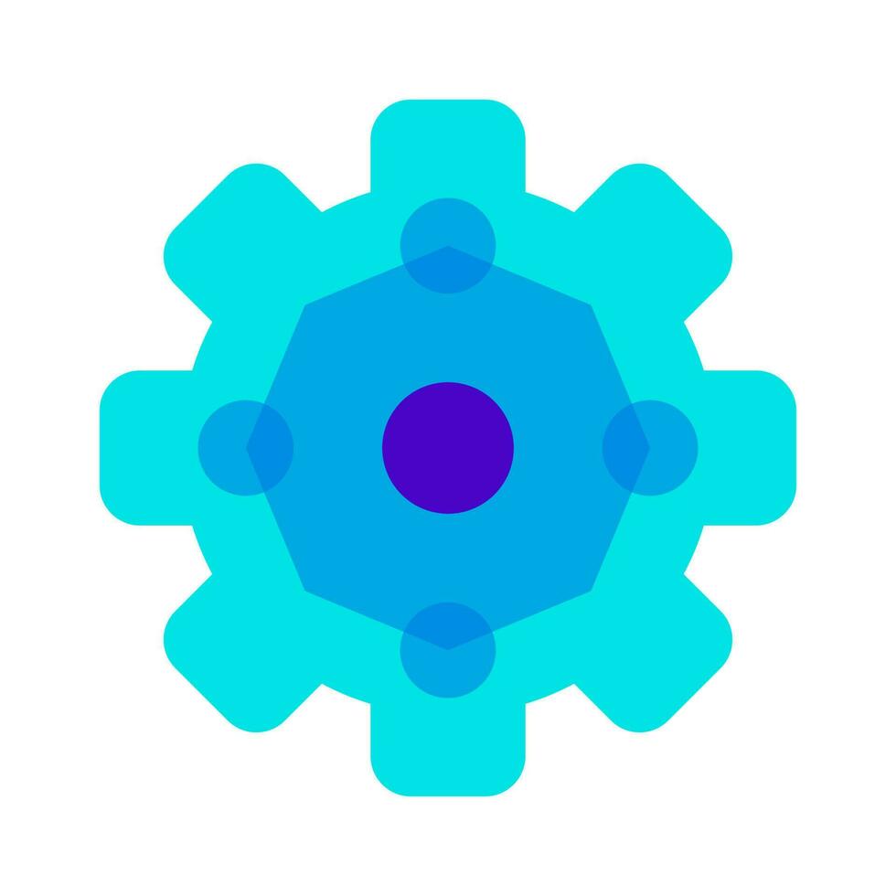 gear optimization system automation icon vector illustration