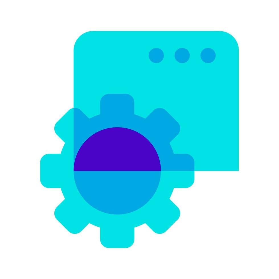 web page optimization system automation icon vector illustration