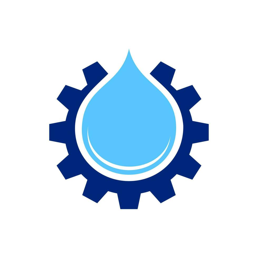 oil gear vector logo