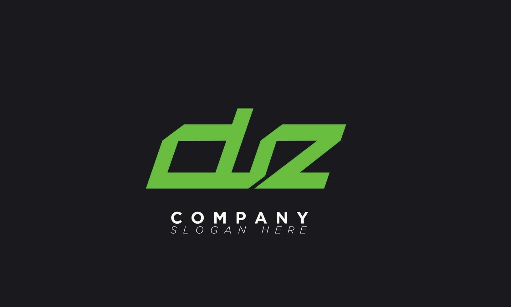 DZ Alphabet letters Initials Monogram logo ZD, D and Z vector