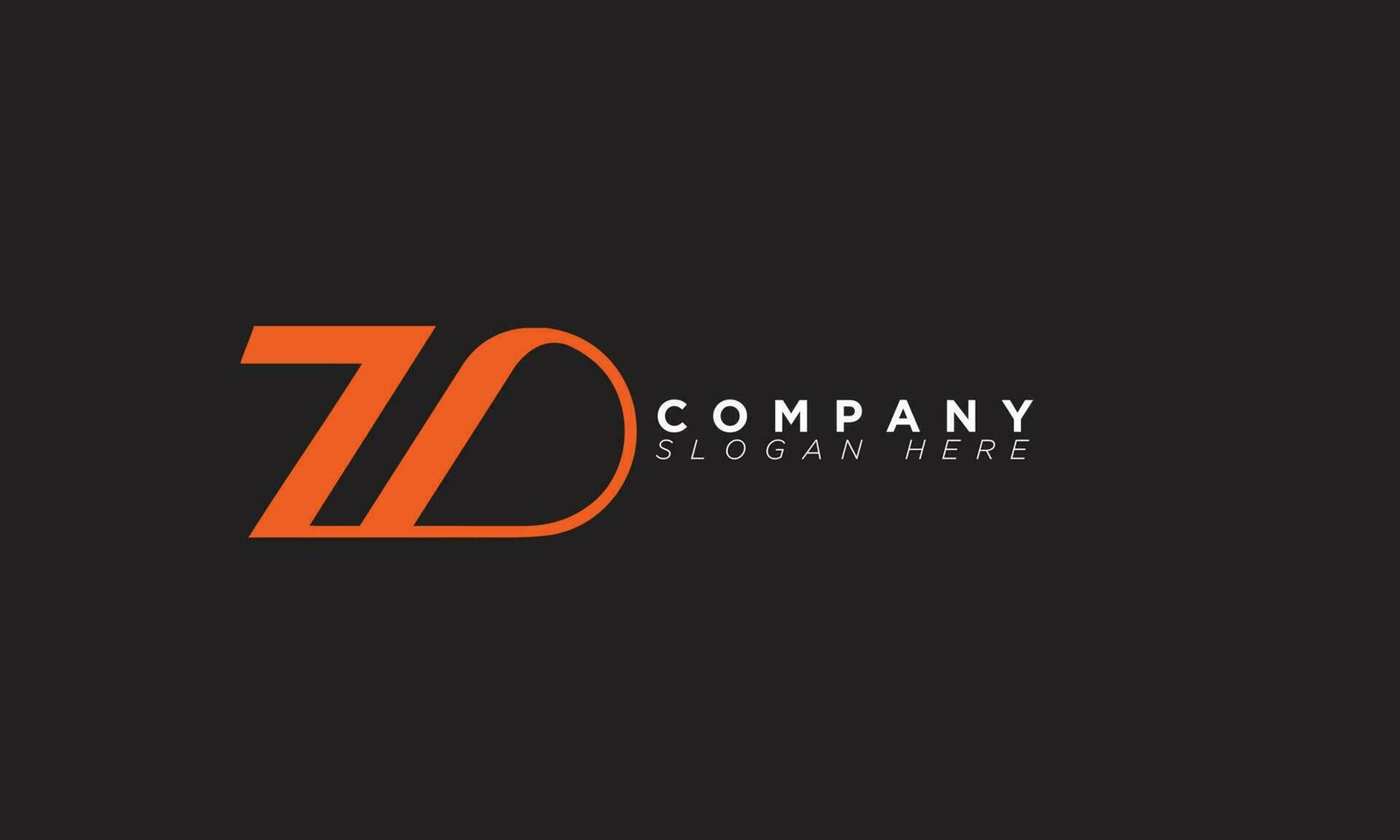 ZD Alphabet letters Initials Monogram logo DZ, Z and D vector