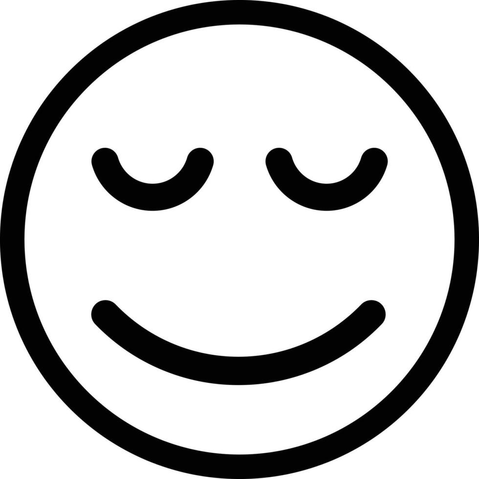 calm icon sign vector in trendy style for your website and app . friendly kind emoticon icon