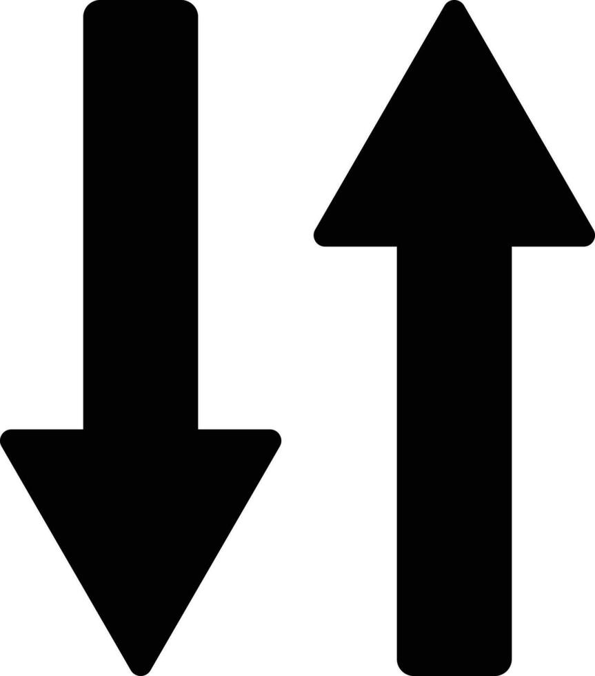 two way road sign vector . double arrow icon