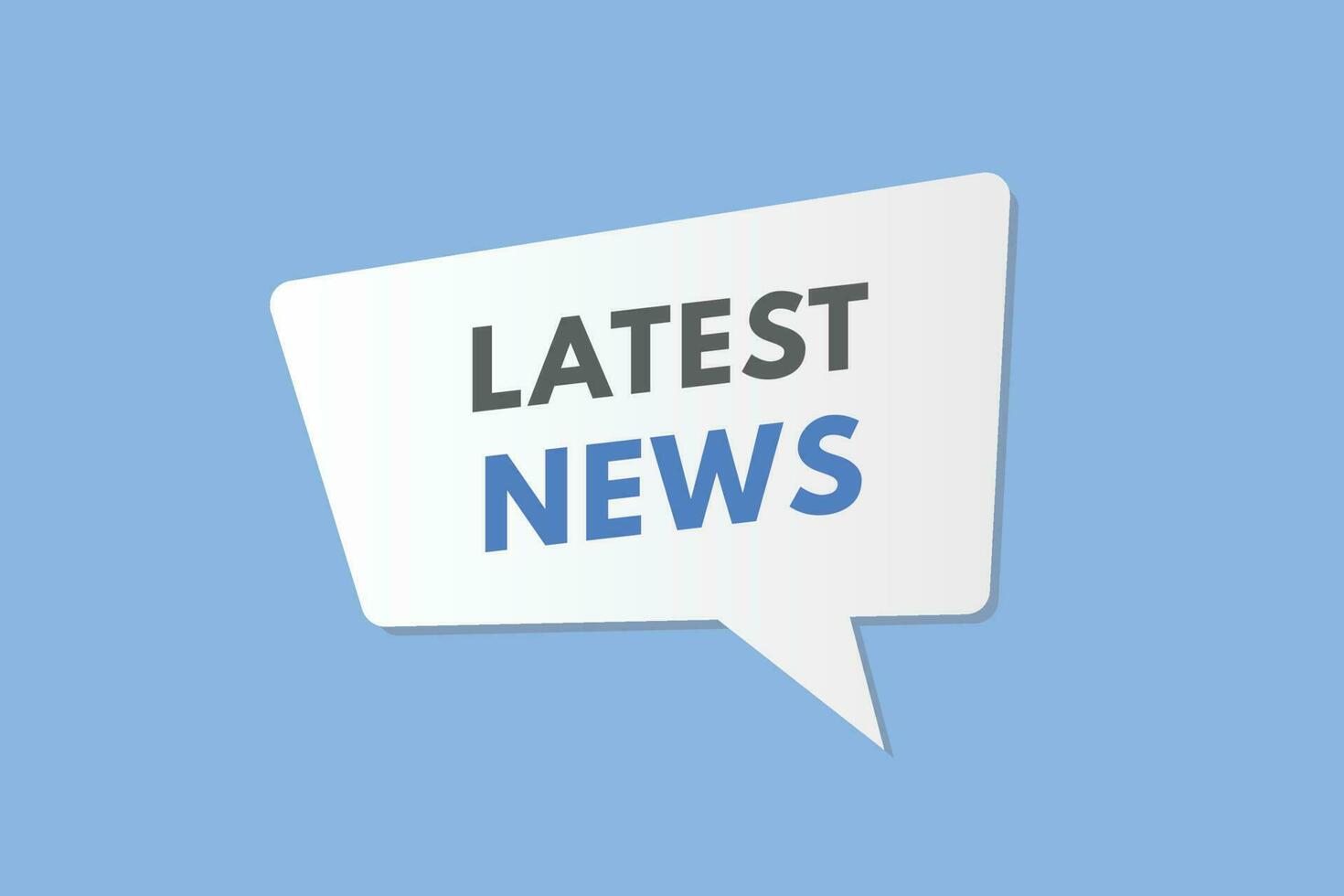 Latest News text Button. Latest News Sign Icon Label Sticker Web Buttons vector