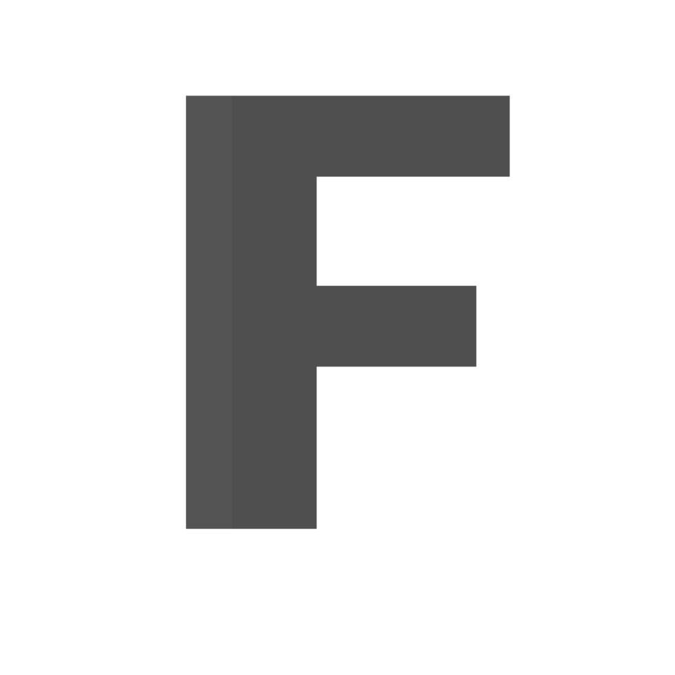 3d alphabet PNG in transparent background