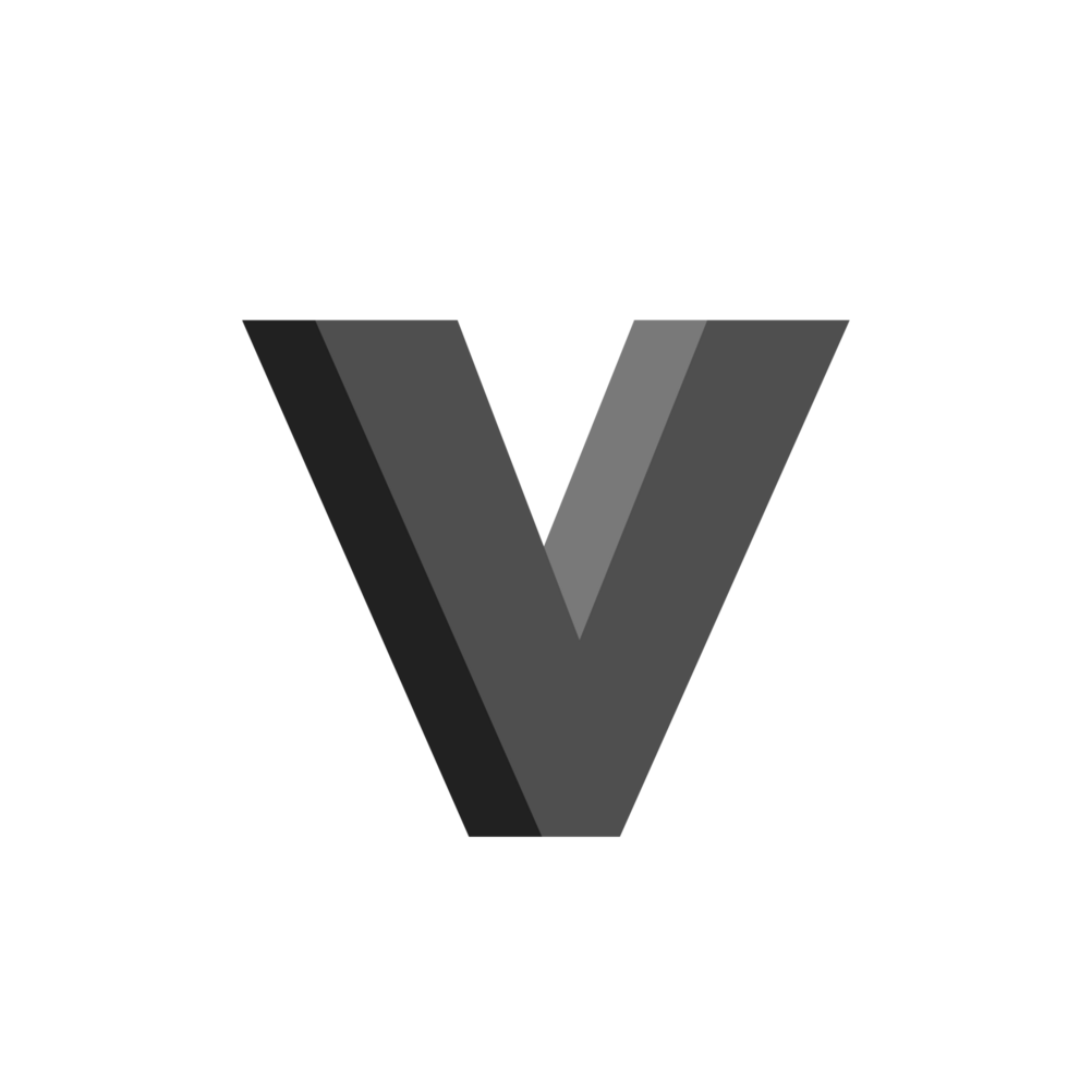 3d alphabet PNG in transparent background