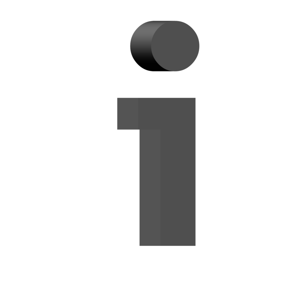 3d alphabet PNG in transparent background