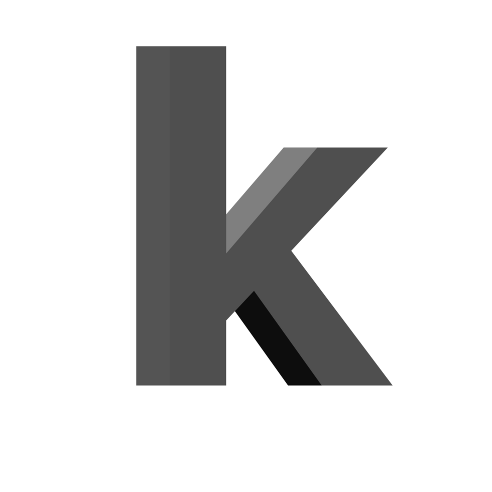 3d alphabet PNG in transparent background