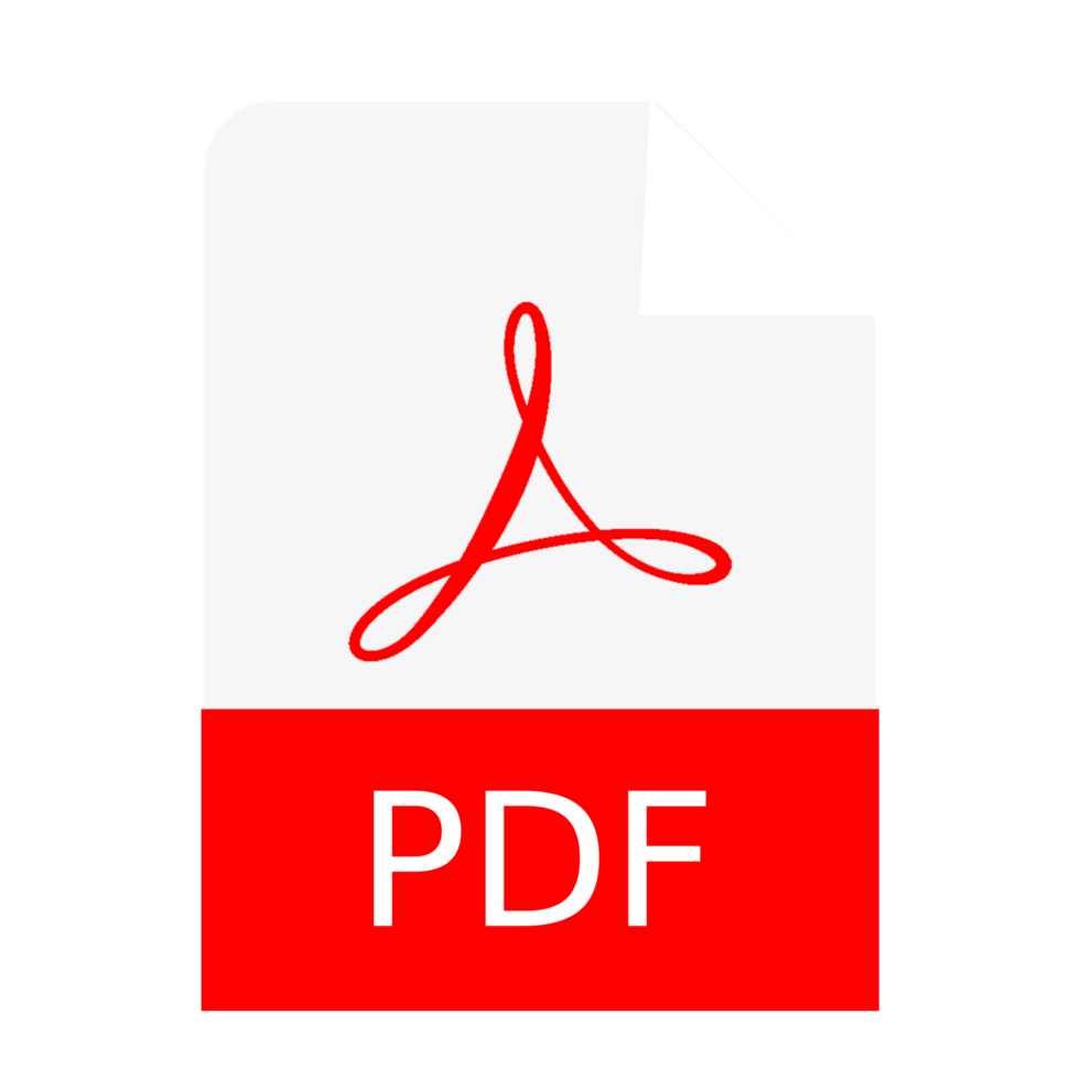 Pdf Png Icon. PDF format file  simple flat trendy modern style for your website design, logo, and mobile app