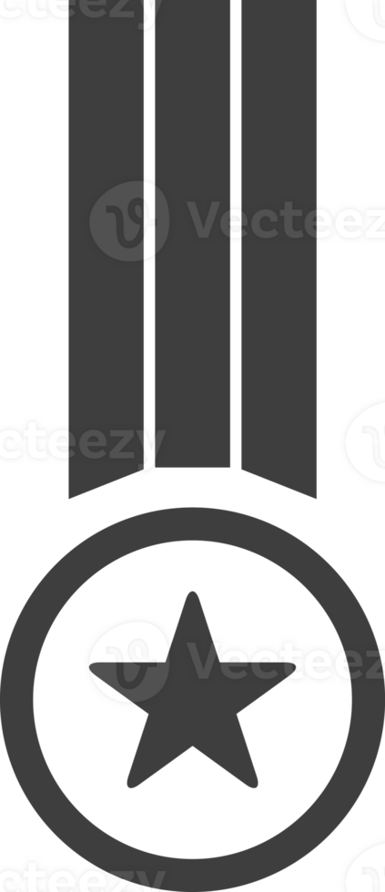 Transparent medal for success and achievements for winning victory at a contest or competition. png