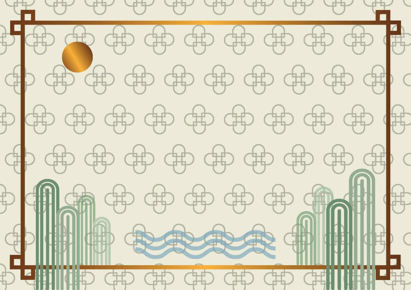 Korea traditional element pattern background Vector illustration.