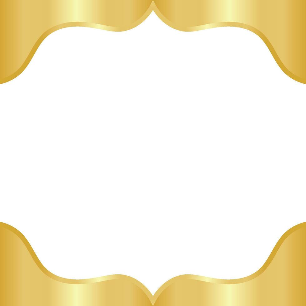 Golden Wave Template Design vector