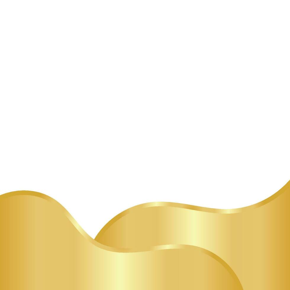 Golden Wave Template Design vector