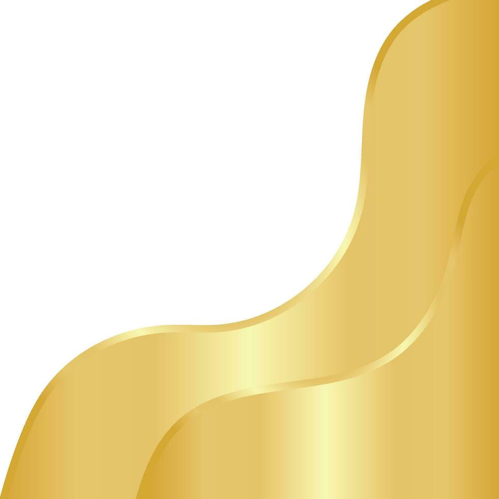 Golden Wave Template Design vector