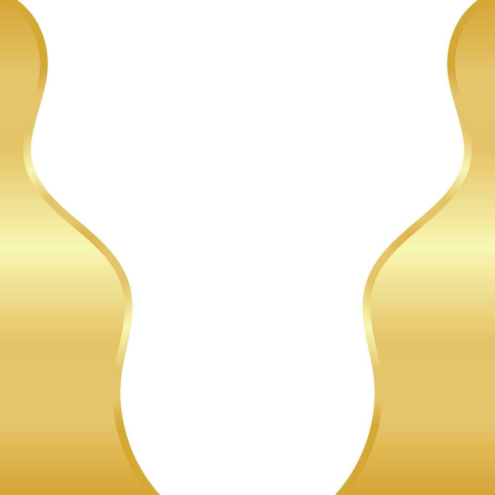 Golden Wave Template Design vector