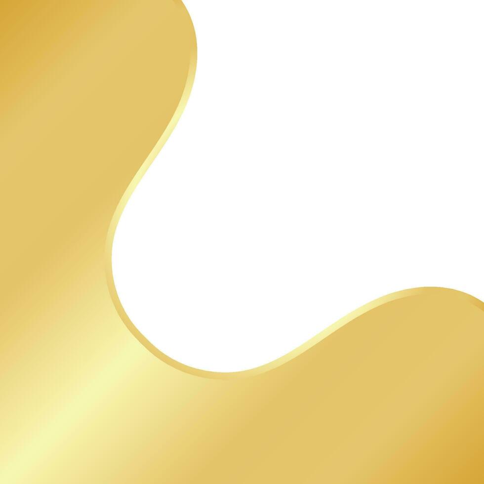 Golden Wave Template Design vector