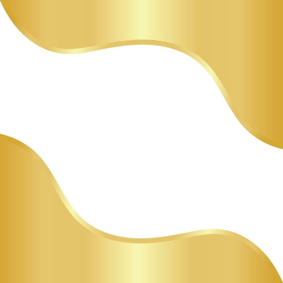 Golden Wave Template Design vector