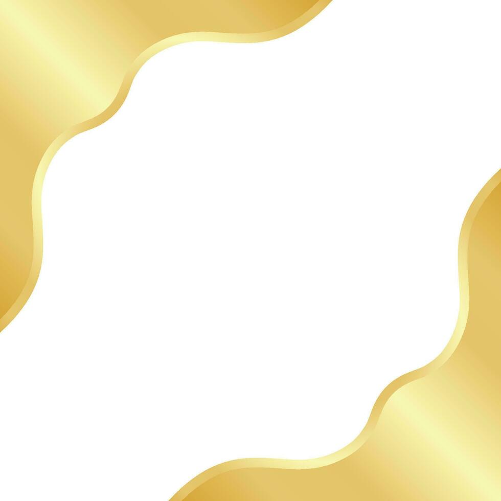 Golden Wave Template Design vector