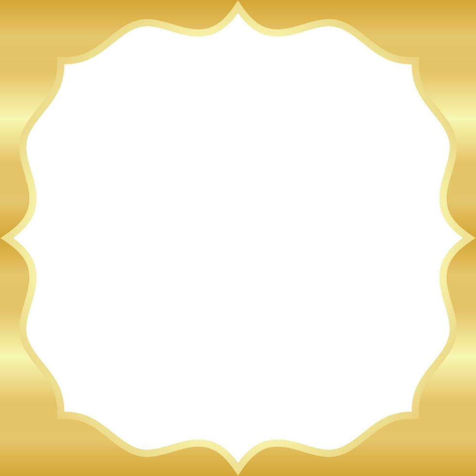 Golden Wave Template Design vector