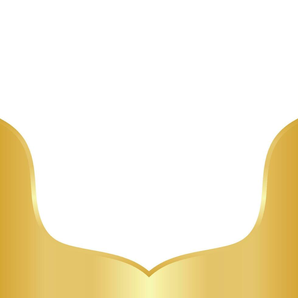 Golden Wave Template Design vector