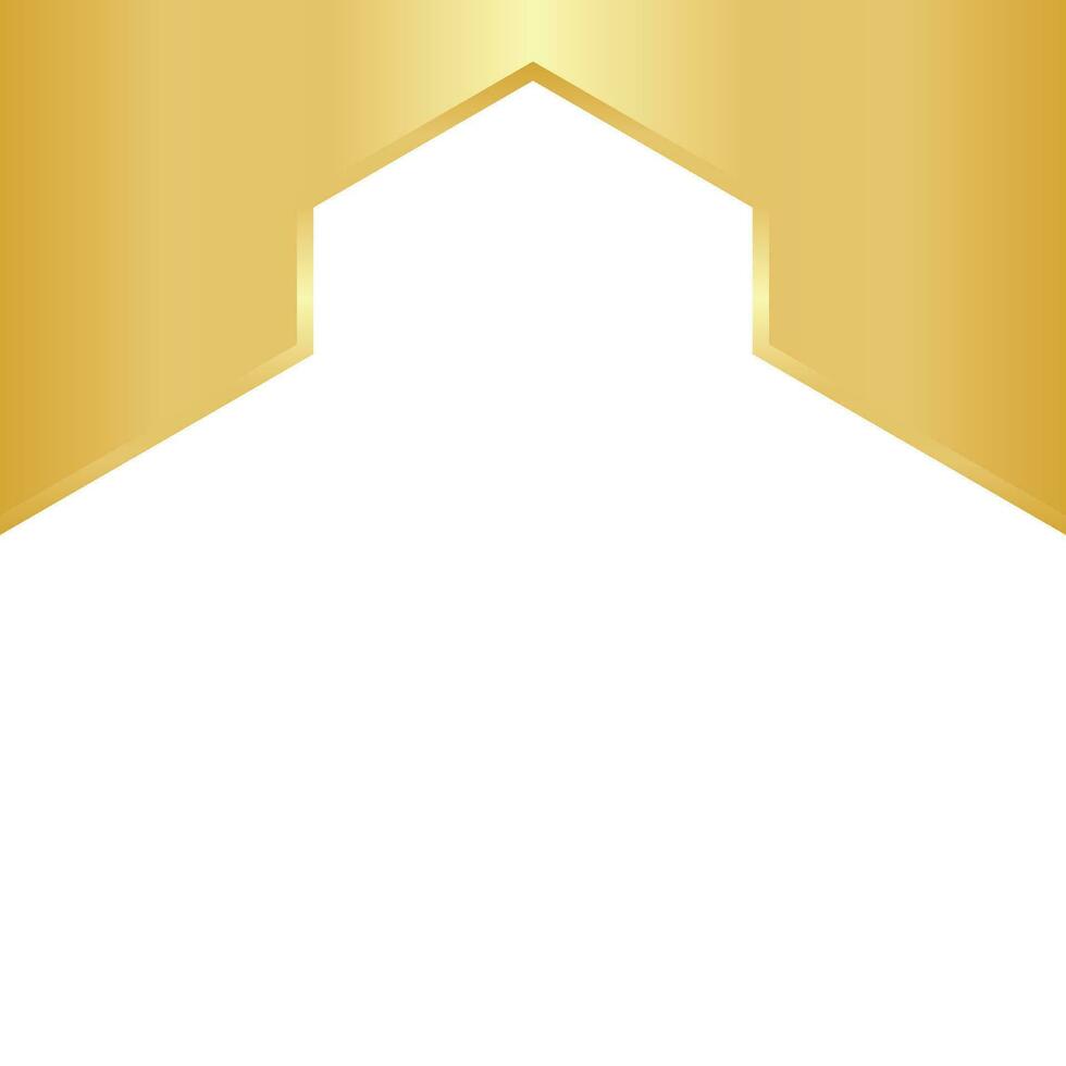 Golden Hexagon Template Design vector