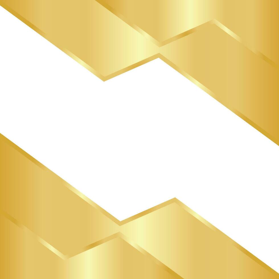 Golden Hexagon Template Design vector