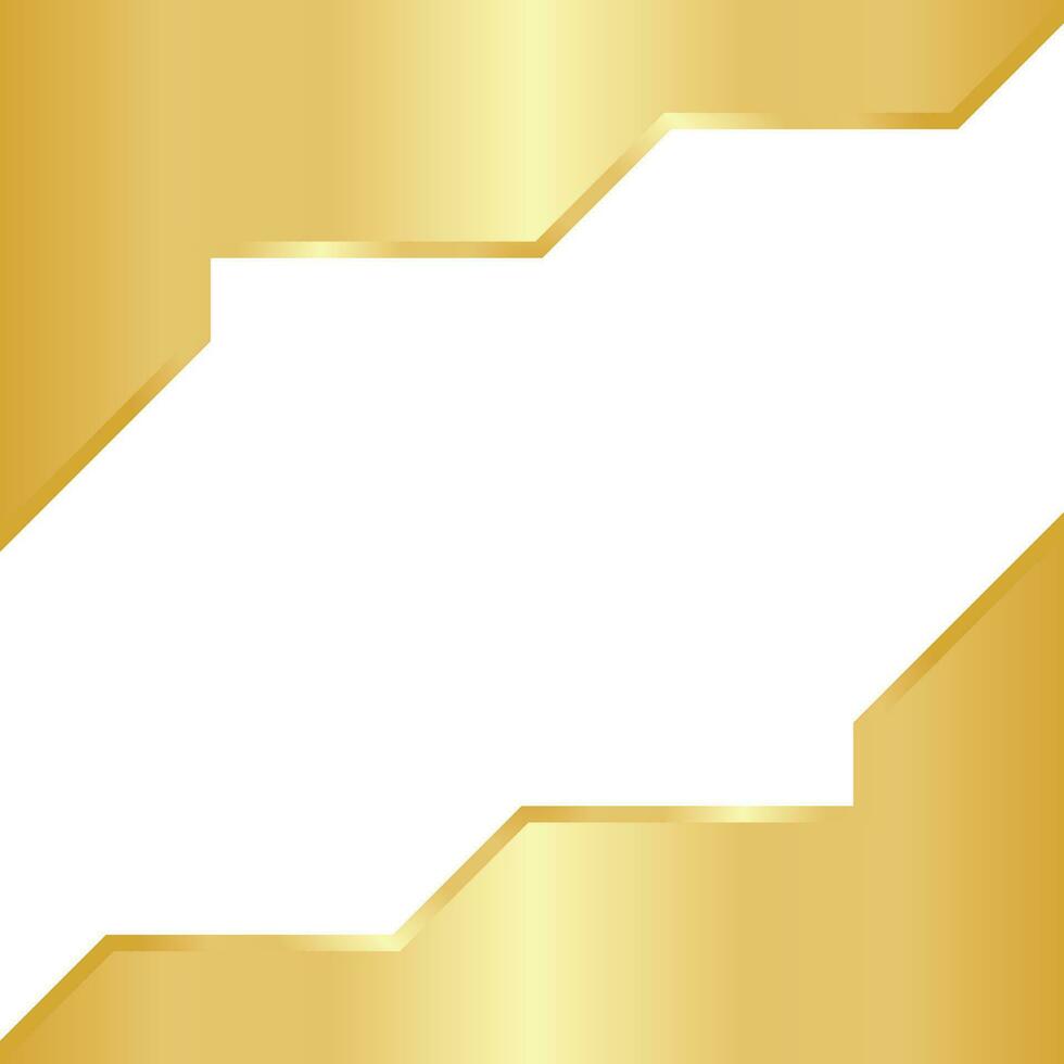 Golden Hexagon Template Design vector