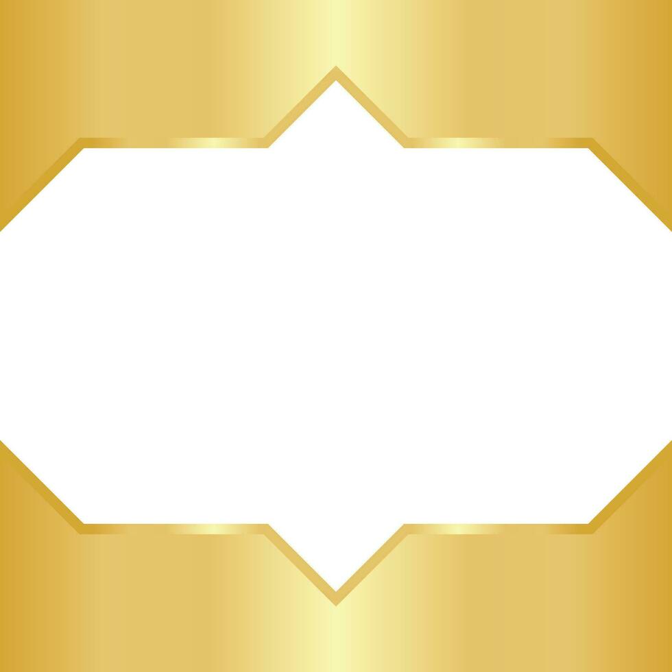 Golden Hexagon Template Design vector