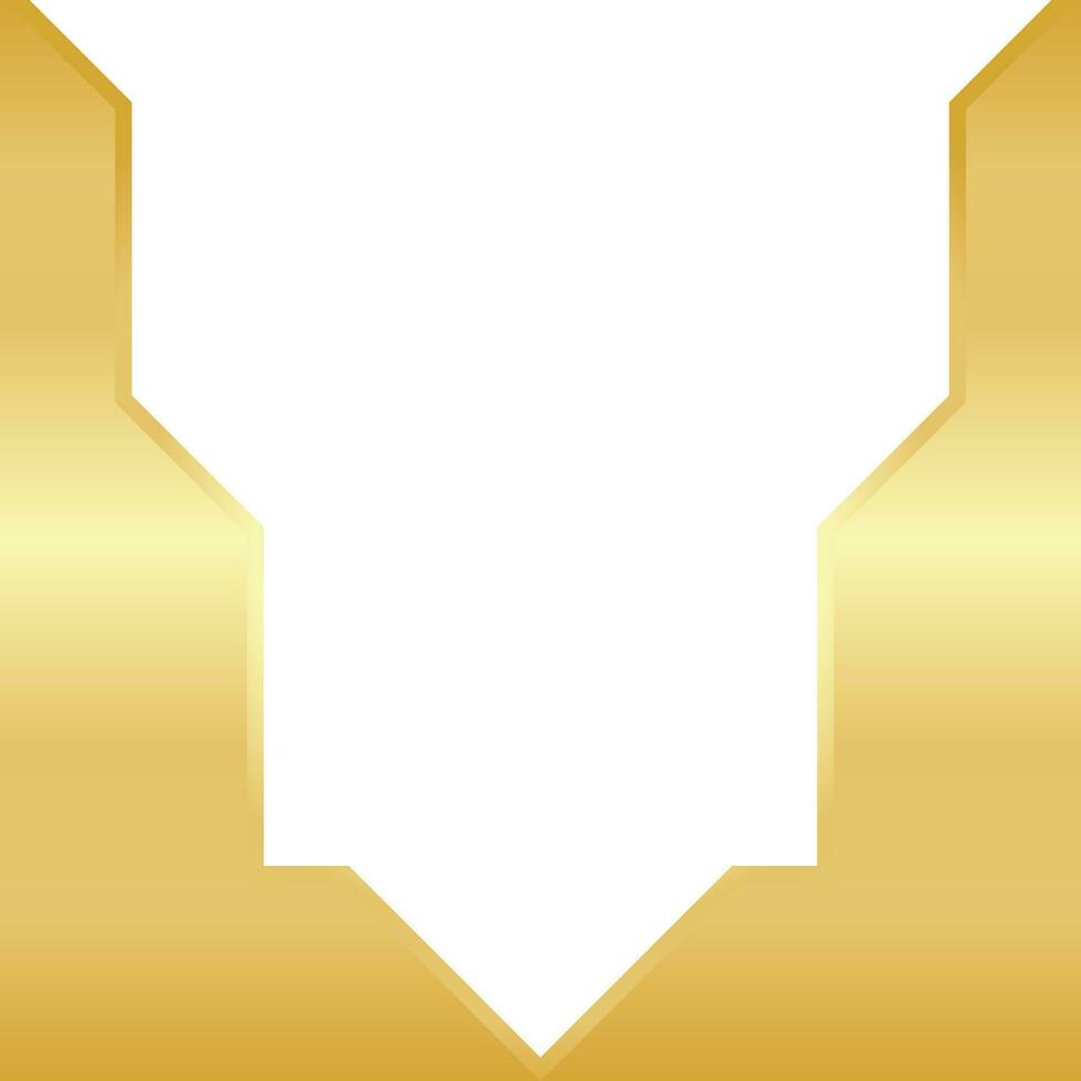 Golden Hexagon Template Design vector