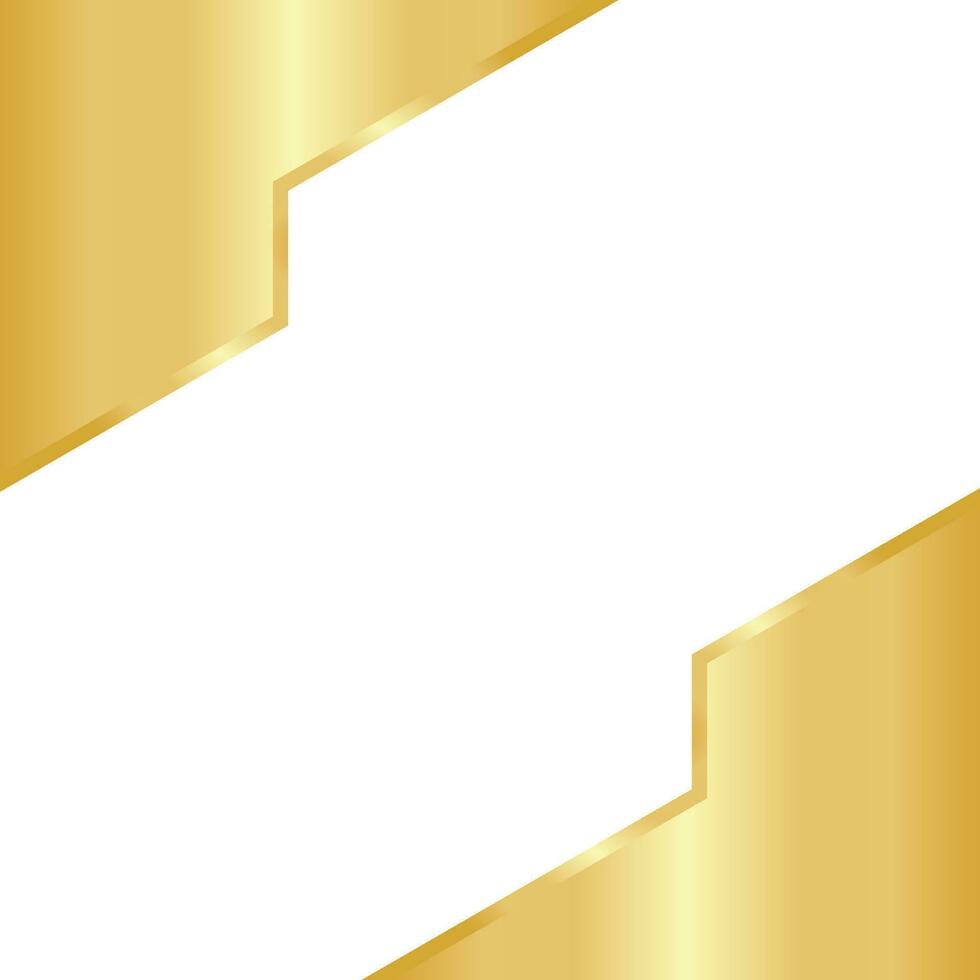 Golden Hexagon Template Design vector